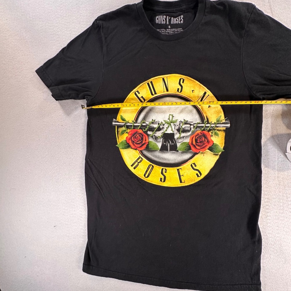 Guns N Roses Band Graphic T-Shirt Black Small 100% Cotton Short Sleeve Crewneck - Picture 4 of 5
